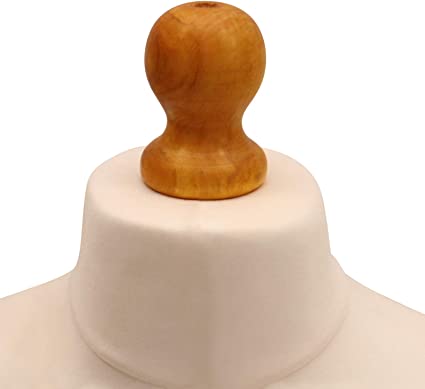 Display Geek Female Dressmakers Dummy Cream Torso with Lightwood Round Base Stand Display Geek Female Dressmakers Dummy Cream Torso with Lightwood Round Base Stand