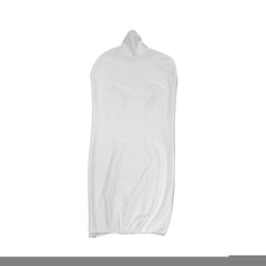 Display Geek Female Dressmakers Dummy White Torso with Blackwood Round Base Stand