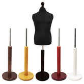 Children's Dressmakers Mannequin Age 10-12 Years Black With Choice of Round Base stands