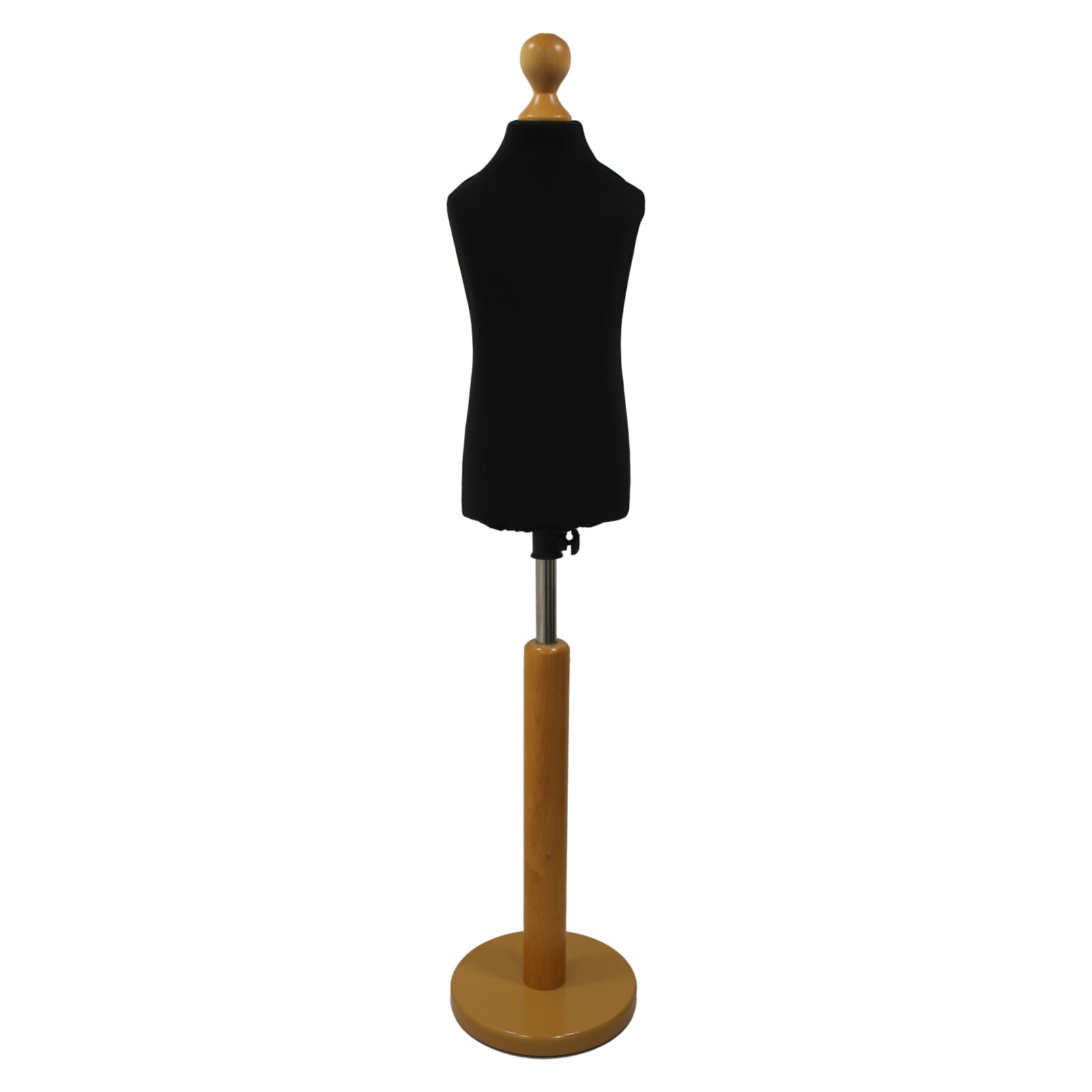 Children's Dressmakers Dummy Age 2-4 Years Black With Choice of lightwood Round Base stands Children's Dressmakers Dummy Age 2-4 Years Black With Choice of lightwood Round Base stands