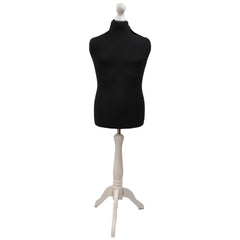 Children's Tailors Dummy Age 10-12 Years Black With Choice of Tripod stands