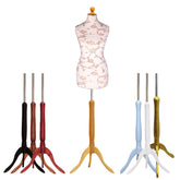Female Dressmakers Mannequin Brown Floral with choice of Tripod stands