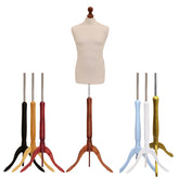 Male Tailors Dummy Cream With Choice of Tripod stands