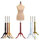 Female Dressmakers dummy Cream with choice of Tripod stands