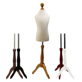 Children's Dressmakers Mannequin Age 6-8 Years Cream With Choice of Tripod stands