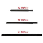 Black Height Extensions Pole for Heavy-Duty Clothes Rail