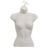 Half Body 3/4 Female Light skin Hanging Plastic Body Form Mannequin