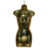 Female Full Size Shiny Gold Hanging Body Form