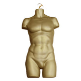Adult Male Full Size Gold Hanging Body Form Display Mannequin