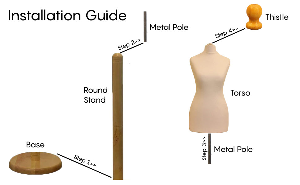 Display Geek Female Dressmakers Dummy Cream Torso with Lightwood Round Base Stand Display Geek Female Dressmakers Dummy Cream Torso with Lightwood Round Base Stand