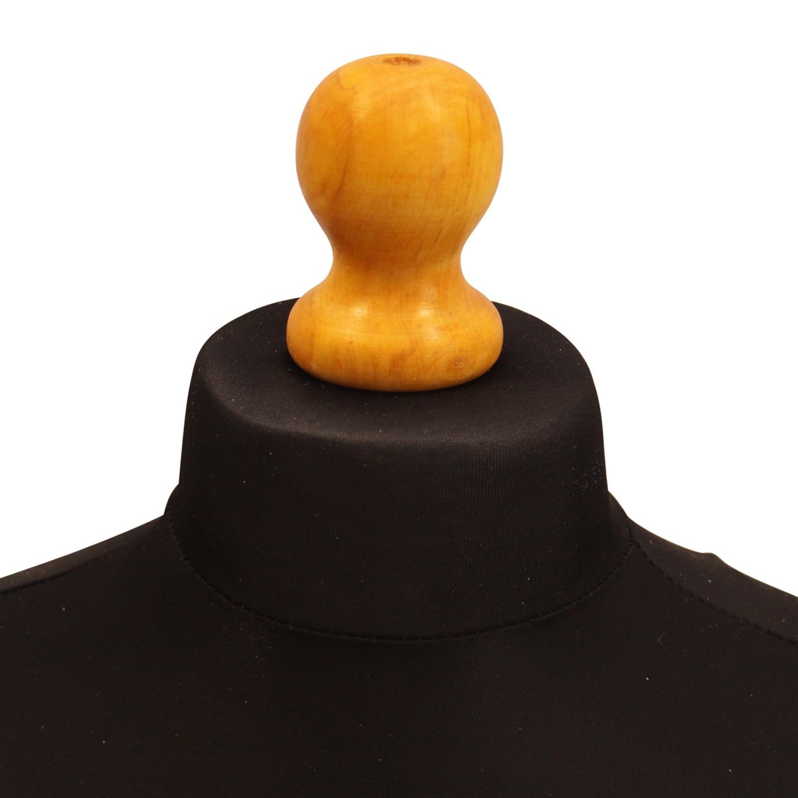 Display Geek Female Dressmakers Dummy Black Torso with Lightwood Round Base Stand Display Geek Female Dressmakers Dummy Black Torso with Lightwood Round Base Stand