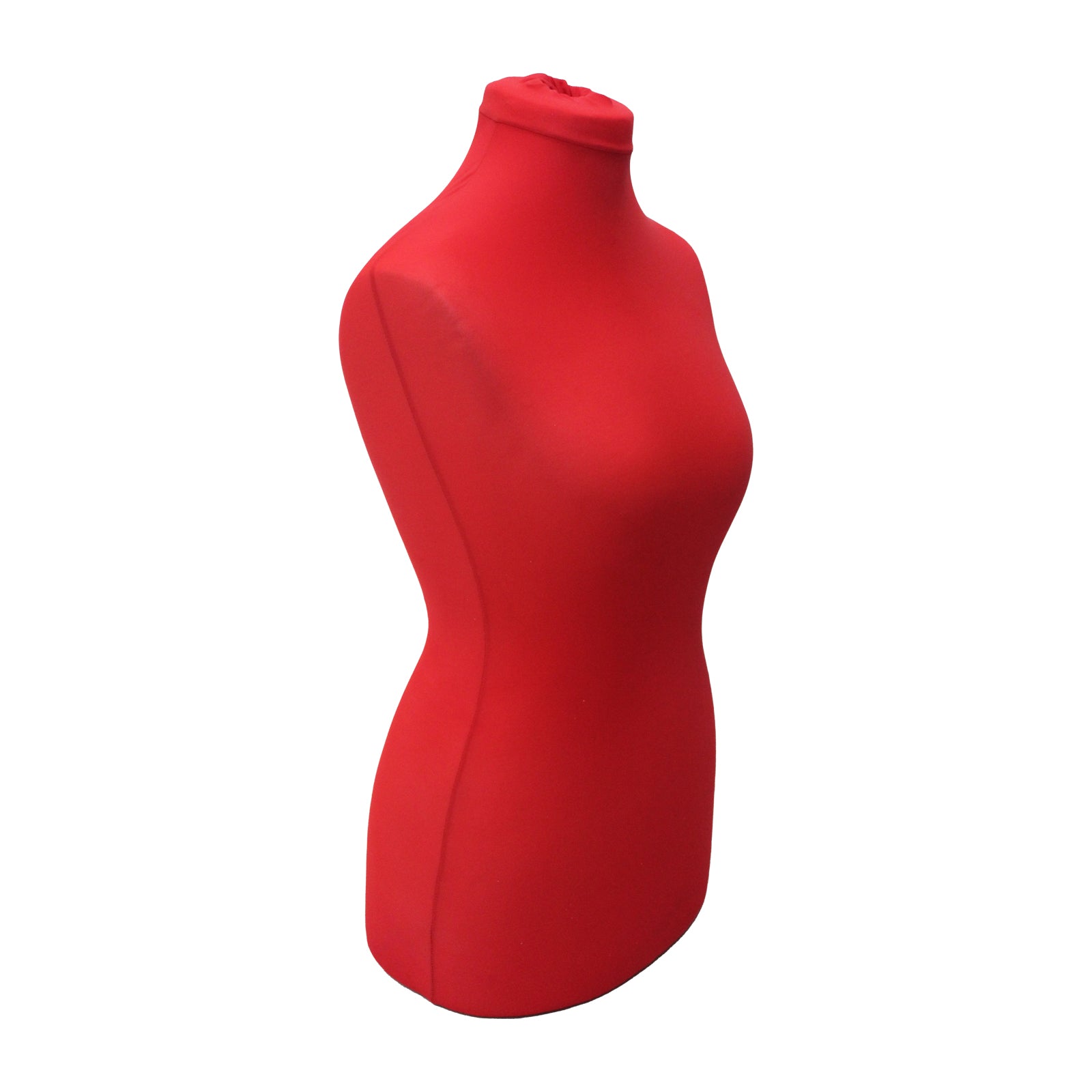 Display Geek Female Dressmakers Dummy Red Torso with Lightwood Round Base Stand Display Geek Female Dressmakers Dummy Red Torso with Lightwood Round Base Stand