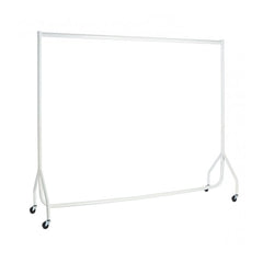 Display Geek White Heavy-Duty Clothes Rail