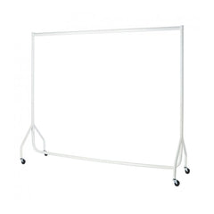 Display Geek White Heavy-Duty Clothes Rail