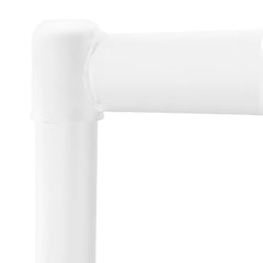 Display Geek White Heavy-Duty Clothes Rail