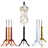 Female Dressmakers Mannequin Black Floral with choice of Tripod stands