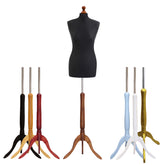 Female Dressmakers Dummy Black with choice of Tripod stands