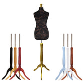 Female Dressmakers Mannequin Brown Floral on Black with choice of Tripod stands