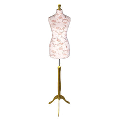 Brown Floral Mannequin with Goldwood Tripod Stand