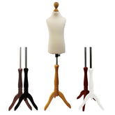 Children's Tailors Dummy Age 2-4 Years Cream With Choice of Tripod stands