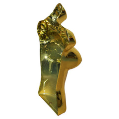 Female Shiny Gold 3 Quarter Hanging Body Form Mannequin
