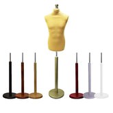Male Dressmakers Mannequin Gold With Choice of Round Base stands
