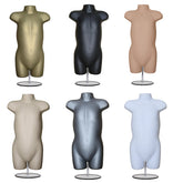 Children's Hanging Plastic Mannequin Body Form with Round base stand