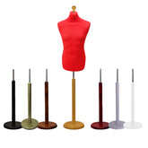 Male Tailors Dummy Red With Choice of Round Base stands