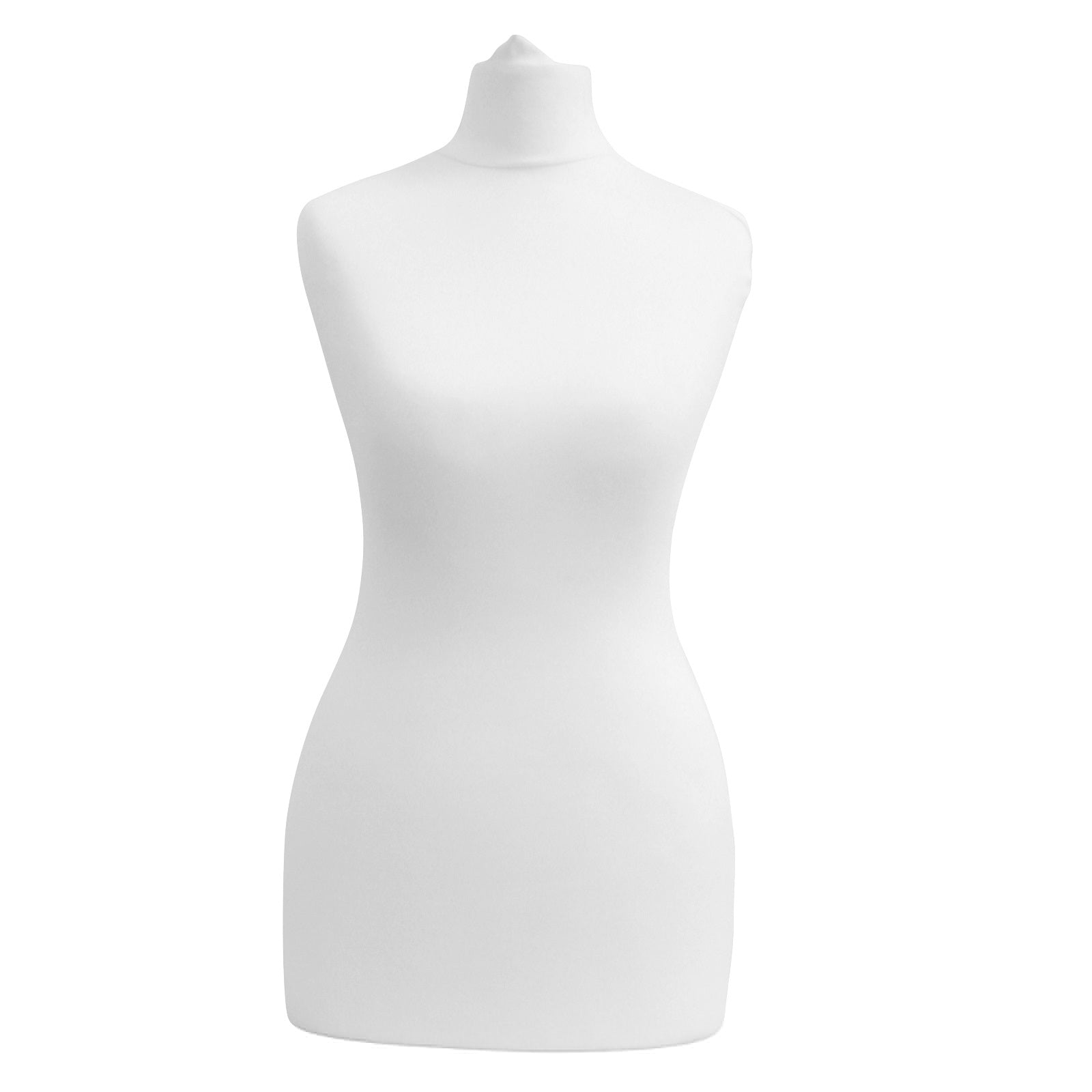 Display Geek Female Dressmakers Dummy White Torso with Blackwood Round Base Stand Display Geek Female Dressmakers Dummy White Torso with Blackwood Round Base Stand
