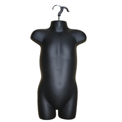 Children’s Hanging Body form Mannequin for Shop Bust Display Black