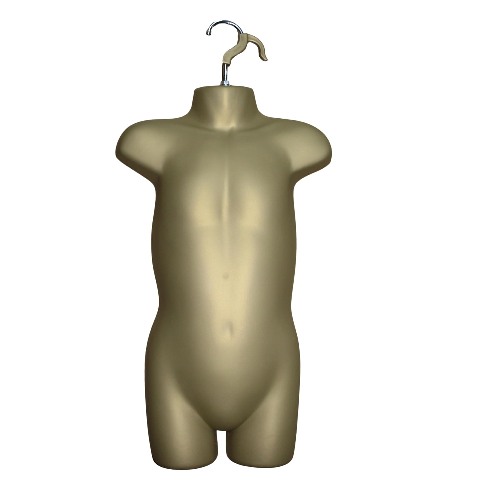 Children’s Hanging Body form Mannequin for Shop Bust Display gold