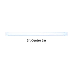 White 5ft Centre Bar for Heavy Duty Clothes Rail Create Double Hanging