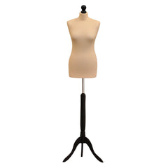 Cream Dressmakers Dummy With Blackwood tripod