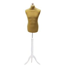 Male dressmakers Dummy with white wood Tripod stand