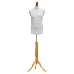 Male dressmakers dummy with Lightwood Tripod