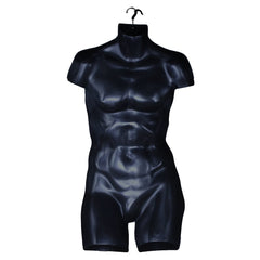 Male Full Size Black Hanging Body Form hollow back