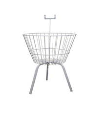 White Wired Dump Bin – Retail Display Basket