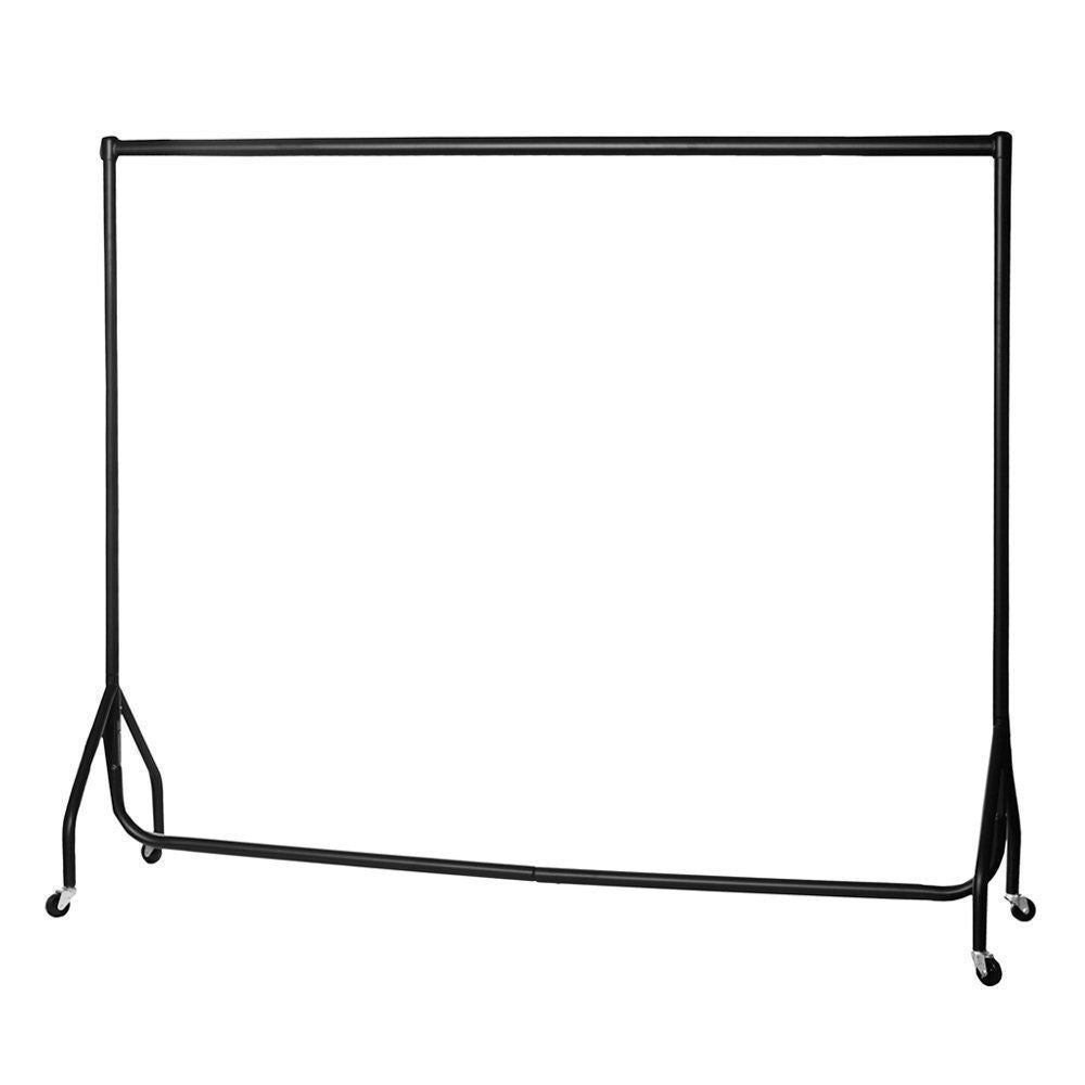 Black Heavy-Duty Clothes Rail