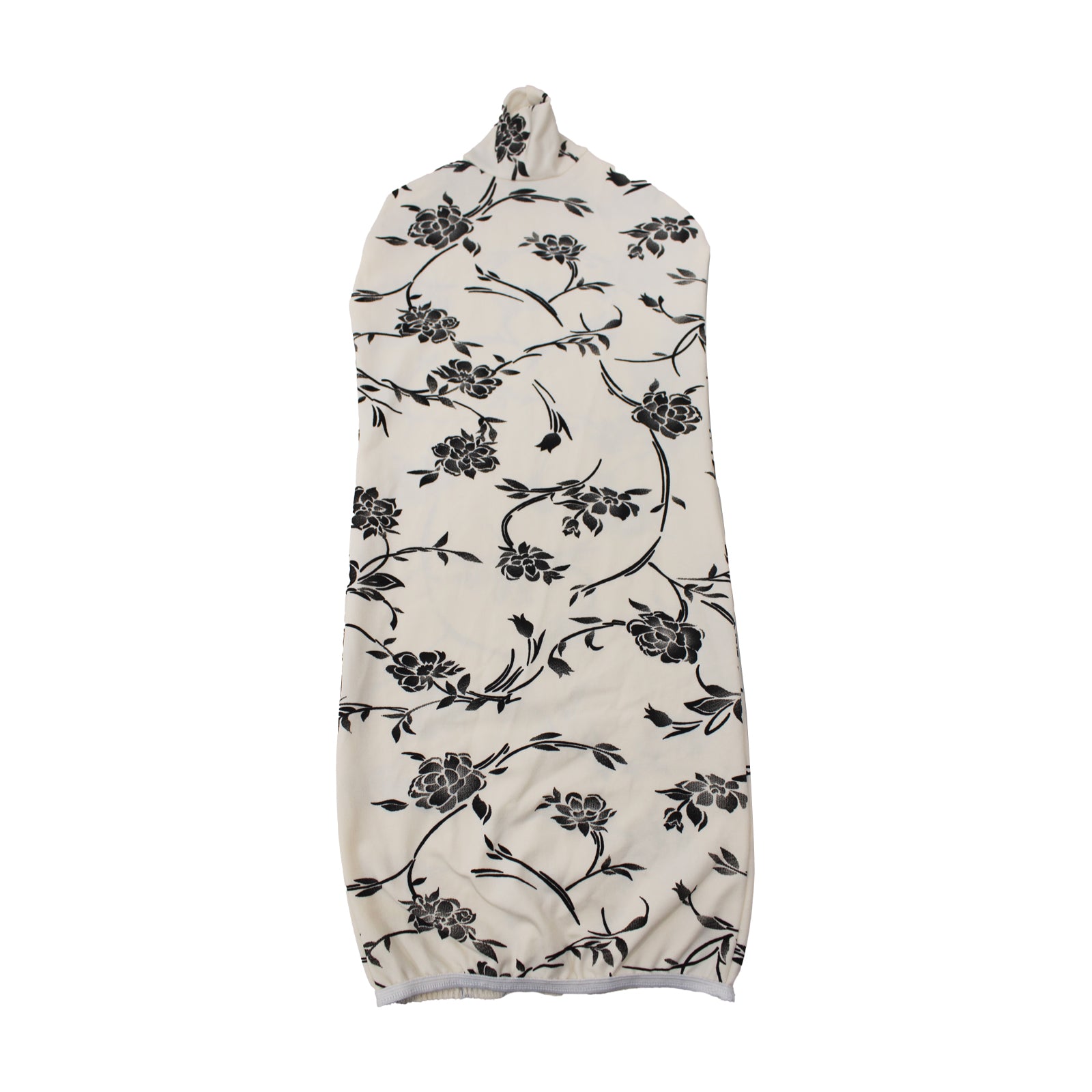 Black flower in cream  Torso Cover Washable & Reusable