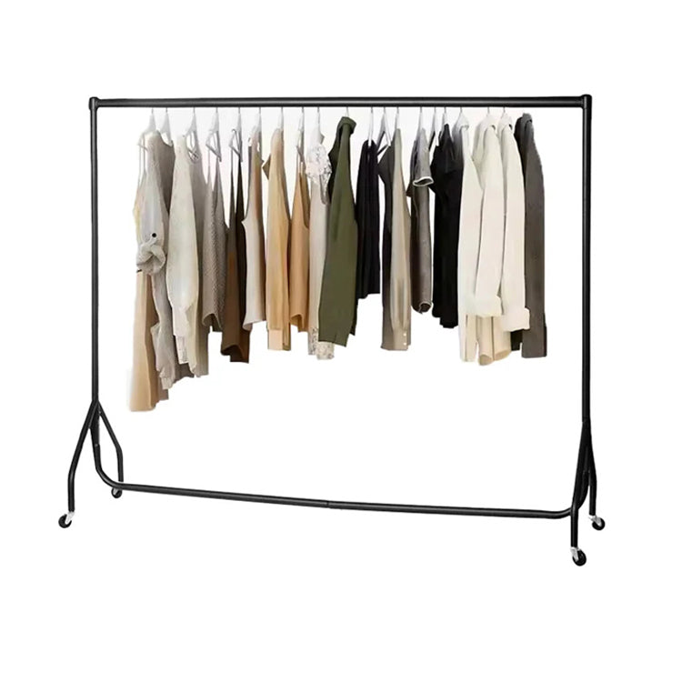 Black Heavy-Duty Clothes Rail
