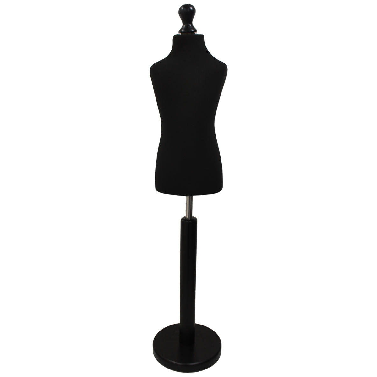 Children's Tailors dummy Age 6-8 Years Black With Choice of Black Round Base stands