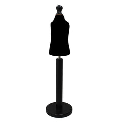 Children's Age 1 years Tailors Dummy Black With Choice of Black Round Base stands