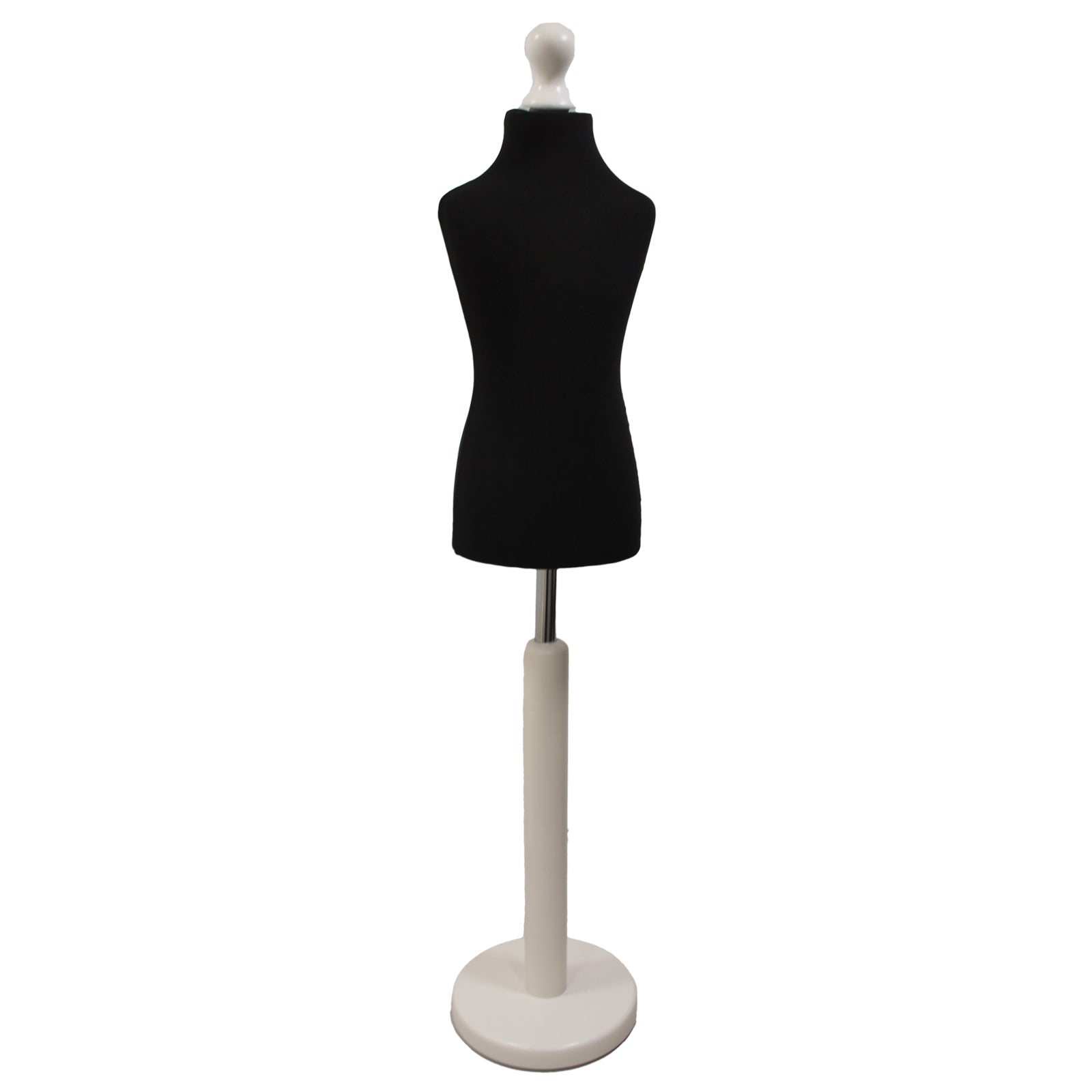 Children's Tailors dummy Age 6-8 Years Black With Choice of White Round Base stands