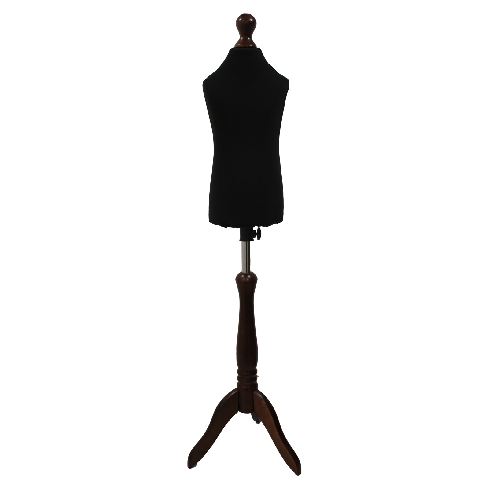 Children's Tailors Dummy Age 2-4 Years Black With Choice of Darkwood Tripod stands