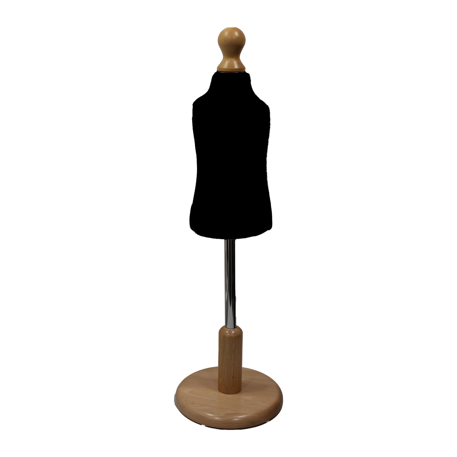 Children's Age 1 years Tailors Dummy Black With Choice of Light Round Base stands