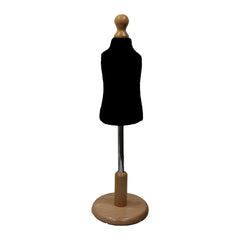 Children's Age 1 years Tailors Dummy Black With Choice of Light Round Base stands
