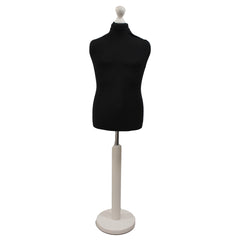 Children's Dressmakers Mannequin Age 10-12 Years Black With Choice of white  Round Base stands
