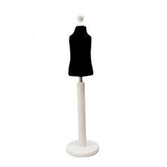 Children's Age 1 years Tailors Dummy Black With Choice of White Round Base stands
