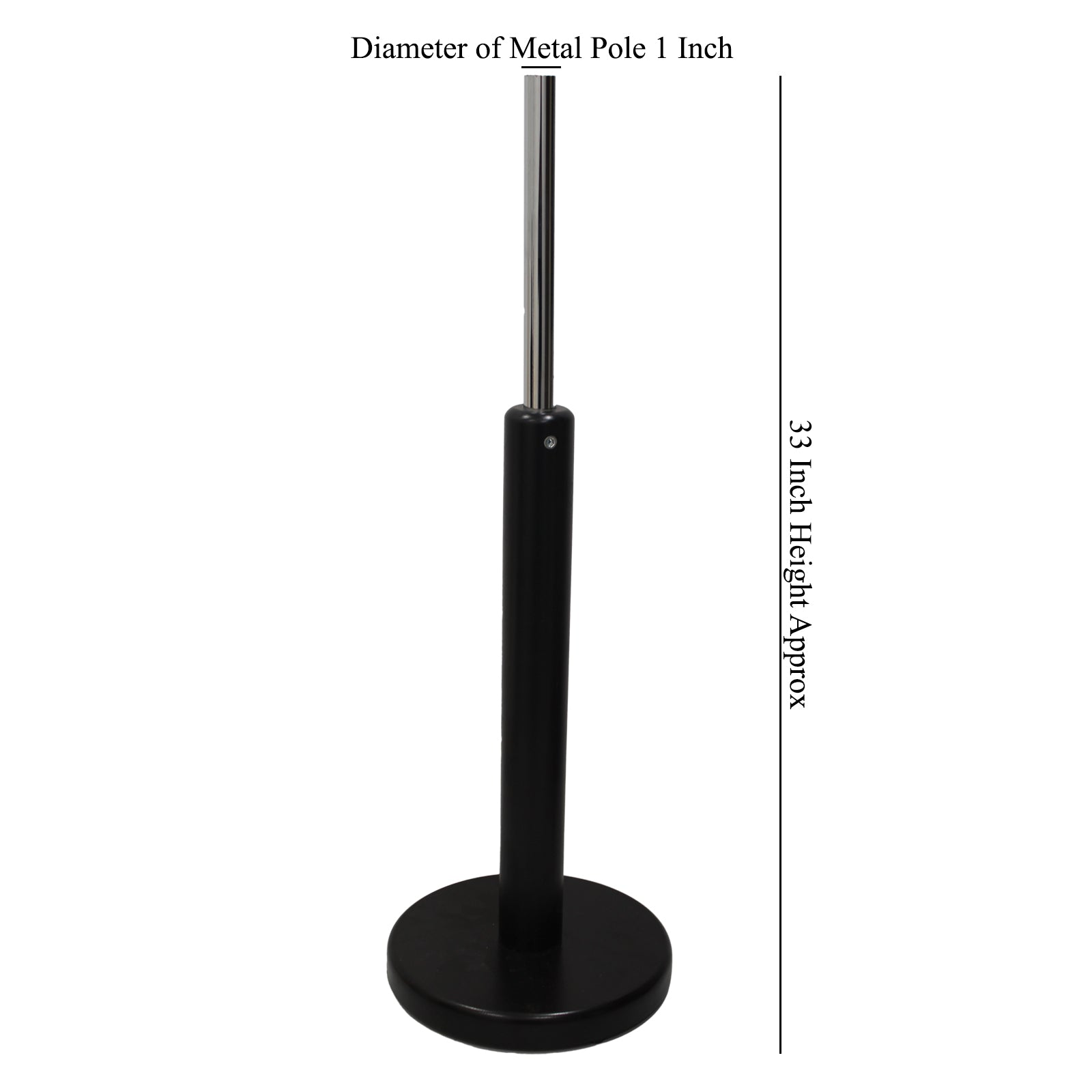 Black Wood Round Base Stand For Baby/Kids Tailor’s Dummy(Age 1 Year)