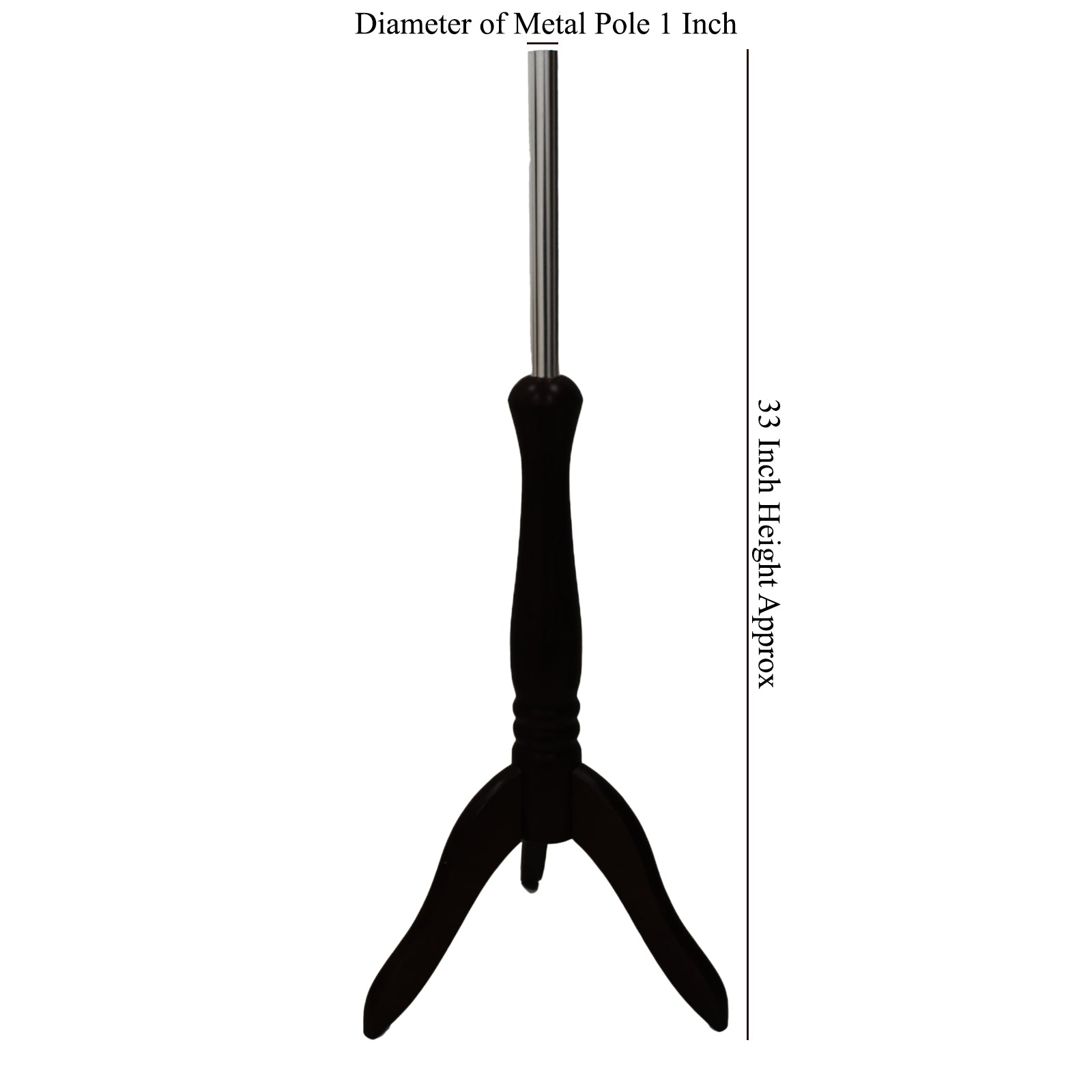 black Wooden Tripod Stand For Child Dressmakers Dummy (Age 2-12 Year)